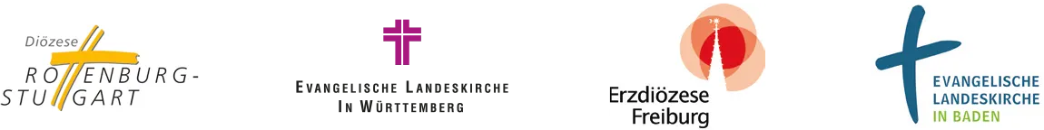 Logos der vier Kirchen